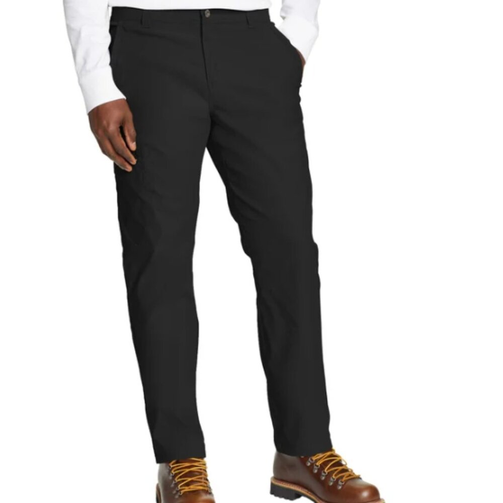Eddie Bauer Men's Fleece Lined Pant UPF 50+ Black Size 40x30